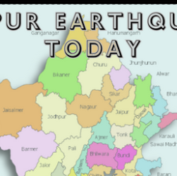 A tremor of extent 4.4 strikes Rajasthan's Jaipur today